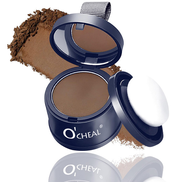 O'Cheal Black Hairline Powder Hair Loss Cover Up Powder Hair Fibers For Thinning Hair Instantly Root Touch Up Hair Color For Gray Hair Coverage Sweatproof Hairline Shadow Powder For Men And Women