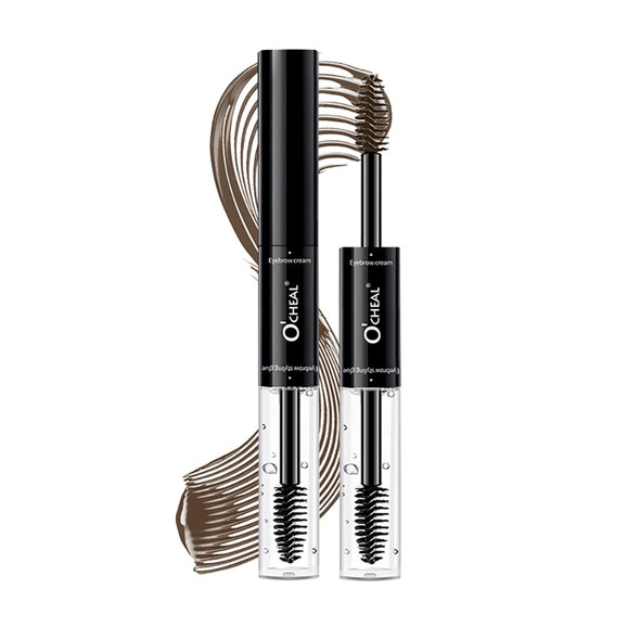 O'Cheal Double-Ended Eyebrow Tint & Fixer Brow Gelwater Resistant Quick-Drying Smudge-Proof 24Hr Long-Lasting Hold Vegan & Cruelty- (04# Grey)