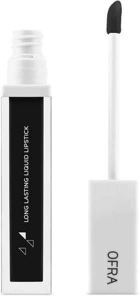 Ofra Long Lasting Liquid Lipstick - Bronx  Black Matte Lipstick For A True Black Color  8G