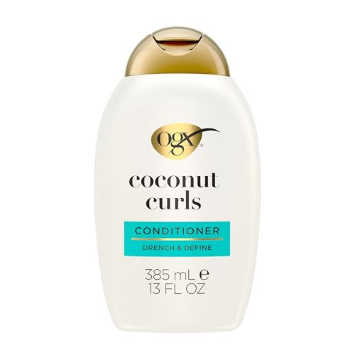 Ogx Quenching + Coconut Curls Curl-Defining Conditioner Nourishing Curly Hair Conditioner With Coconut /Citrus Oil & Honey Paraben- With Sulfate- Surfactants 13Oz
