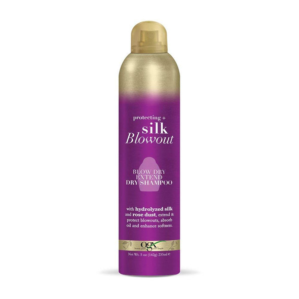 Ogx Blow Dry Extend Dry Shampoo Protecting + Silk Blowout Purple 5.0 Ounce