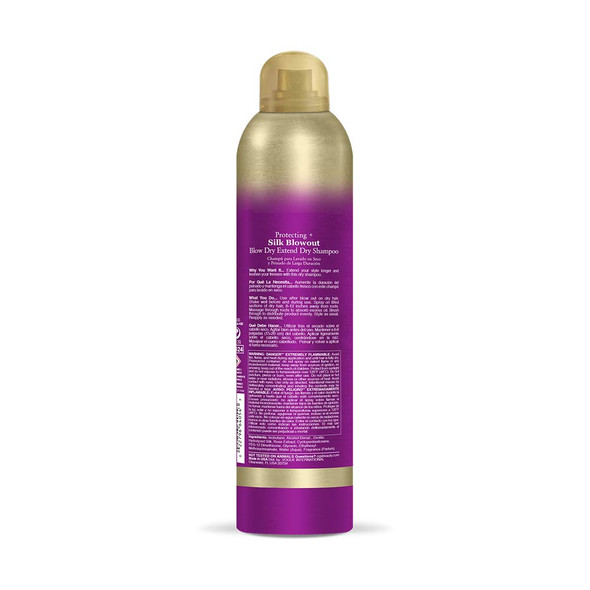Ogx Blow Dry Extend Dry Shampoo Protecting + Silk Blowout Purple 5.0 Ounce