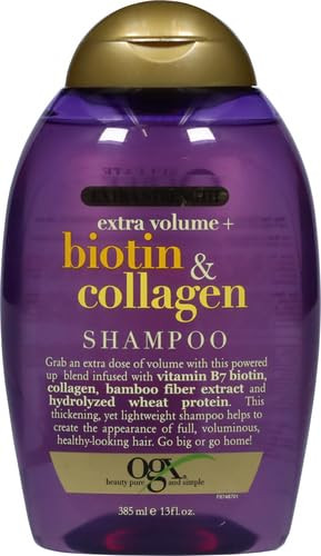 Ogx Volumizing Shampoo For Fine Hair  Biotin & Collagen  Extra Strength  Sulfate-  13 Fl Oz Pack Of 2