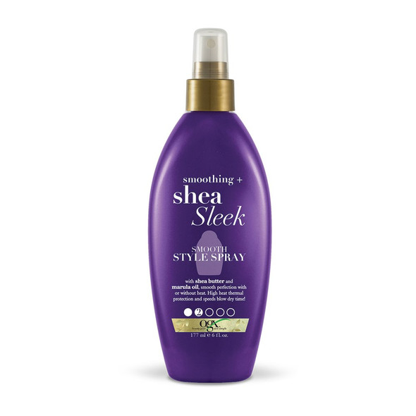 Ogx Smoothing + Shea Sleek Humidity Blocking Hairspray 8 Ounce Purple