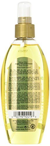 Ogx Radiant Glow + Argan Oil Of Morocco Moisturizing Body Oil Mist 6.8 Fl Oz