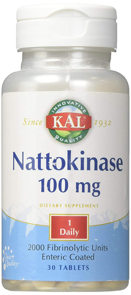 Kal 100 Mg Nattokinase 30 Tablets