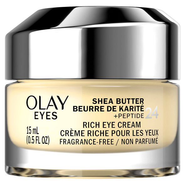 Olay Eyes Shea Butter+Peptide 24 Rich Eye Cream Fragrance  0.5 Oz.