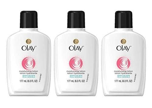 Olay Face Moisturizer By Olay 12-Hour Hydration With Aloe Moisturizing Facial Lotion For Sensitive Skin - 6 Oz (Pack Of 3) Packaging May Vary