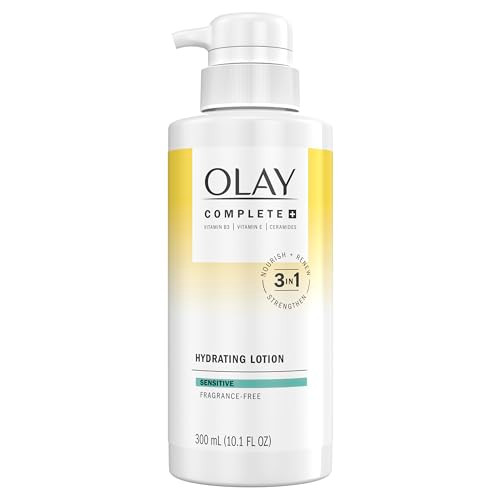 Olay Complete+ Hydrating Lotion Fragrance- 10.1 Fl Oz 3-In-1 Nourishing Face Moisturizer For All Skin Types With Vitamin B3 Vitamin E And Ceramides