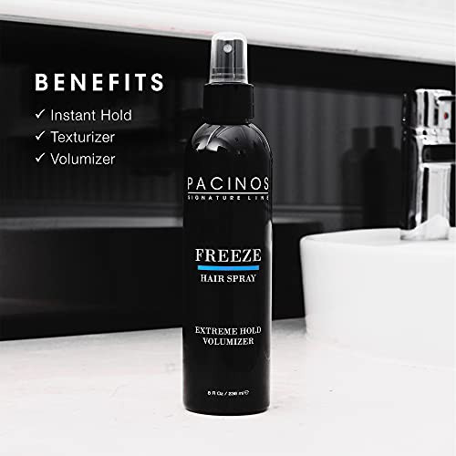 Pacinos Ze Hair Spray - Extra Hold Texture Spray For All Hair Type - Professional Hair Setting & Finishing Spray For Maximum Volume