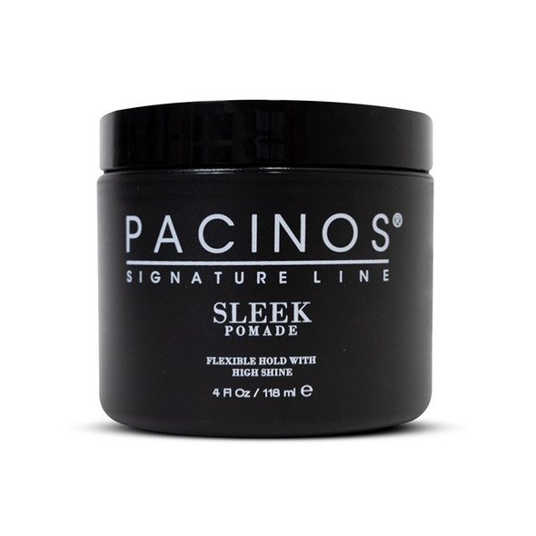 Pacinos Sleek - Signature Extra Hold Pomade With Shine Long Lasting Definition All Hair Types 2 Fl. Oz.
