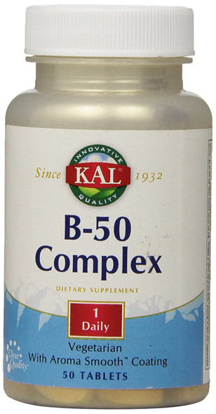 Kal B-50 Complex Tablets, 50 Mg, 50 Count