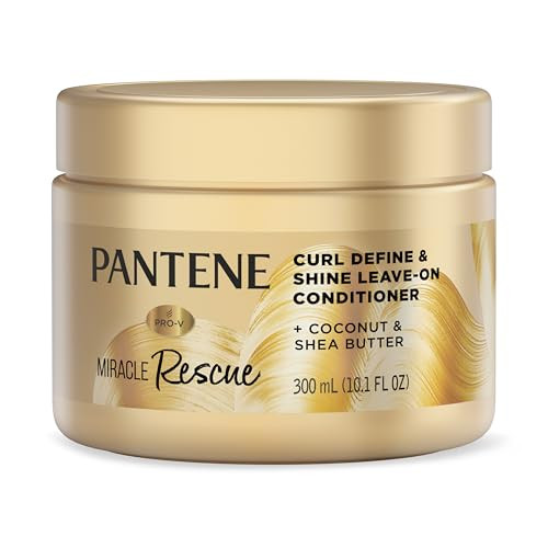 Pantene Miracle Rescue Curl Define & Shine Leave-On Conditioner 10.1 Fl Oz
