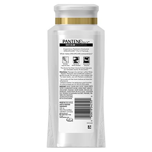 Pantene Pro-V Sheer Volume Shampoo 12.6 Fl Oz