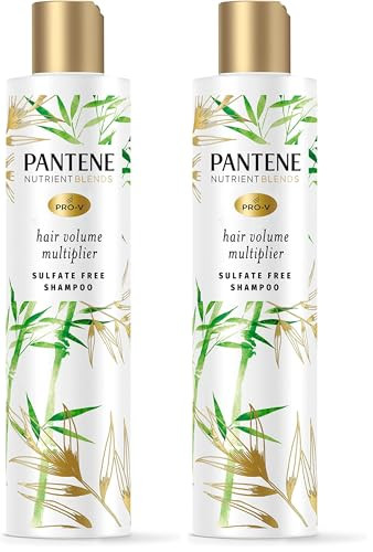 Pantene Sulfate  Shampoo Volumizing Shampoo For Fine Or Flat Hair With Bamboo Color Safe 9.6 Oz