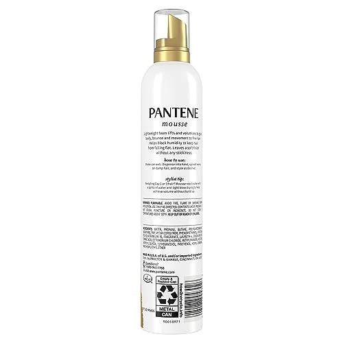 Pantene Pro-V Volume Body Boosting Mousse To Boost Fine Flat Hair For Maximum Fullness 6.6 Oz