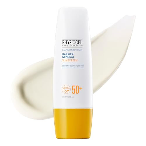 Physiogel Lightweight Moisture Korean Sunscreen Broad Spectrum Spf 50+ Water Resistant & Safe For Sensitve Skin Reef Friendly Paraben- Dermatologically Tested Korean Skin Care.