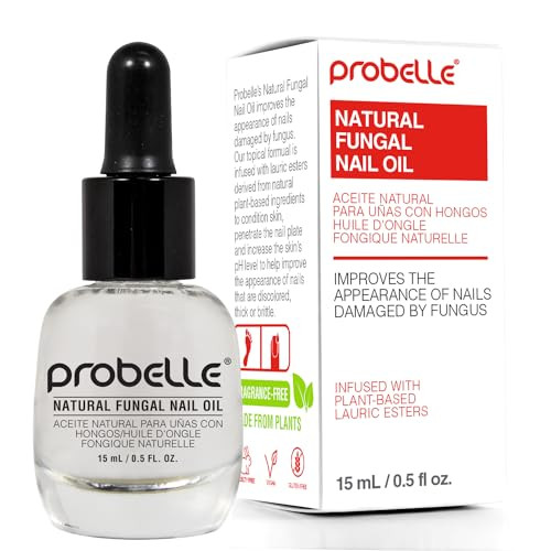 Probelle Natural Fungal Nail Oil Nail Color Restoration Clear Topical Solution .5 Oz/ 15 Ml