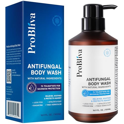 Probliva Antifungal Body Wash Treatment Soap Ãƒ¢Ã¢Š¬Ã¢‚¬Å“ Antibacterial Wash For Jock Itch Ringworm Back Acne Tinea & Foot Odor Ãƒ¢Ã¢Š¬Ã¢‚¬Å“ Medicated Skin Relief Cleanser Gel With Tea Tree Oil & Tolnaftate For Men And Women
