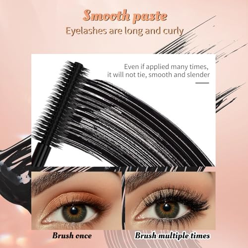 Qic Lash Mascarawaterproof Long Lasting Black Volume And Length Natural Mascarathick Luscious Lashes For Women(Black 1Pcs)