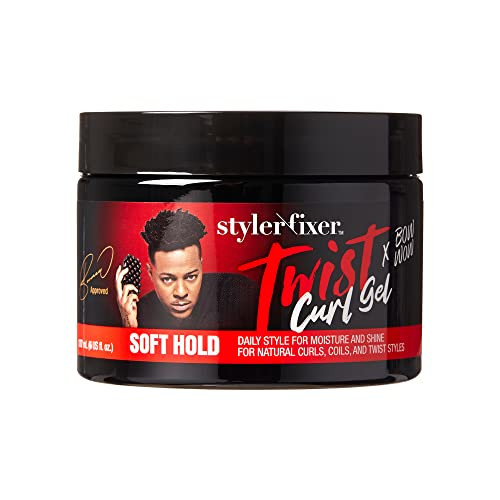 Red By Kiss X Bow Wow Styler Fixer Twist Curl Gel Soft Hold For Afro Hair Moisturizing With Coconut Scent Ideal For 360 Waves & Twists Nourished And Naturally Shiny