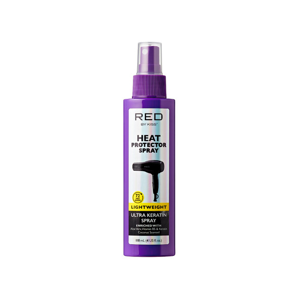 Red By Kiss Heat Protector Ultra Shine Oil Spray - Thermal Protection Up To 460Ãƒšã‚°F Anti-Frizz Hydration And Strength For Hair (6 Fl Oz) - Style: Thermal Protection Ultra Shine Oil Spray