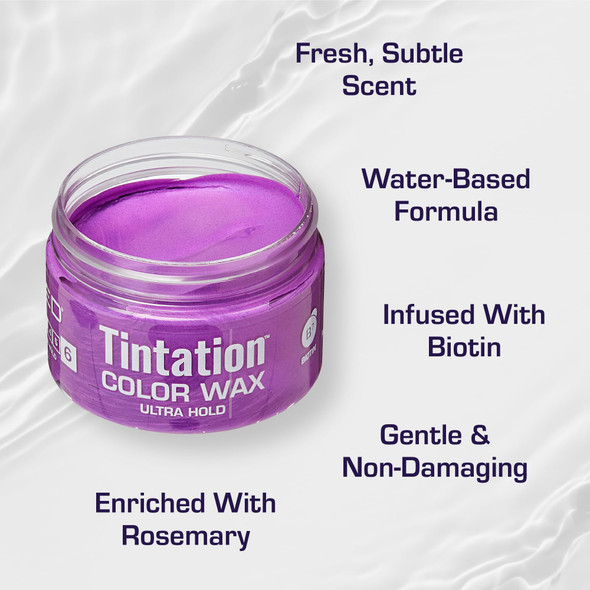 Red By Kiss Tintation Temporary Hair Color Wax Ãƒ¢Ã¢Š¬Ã¢‚¬Å“ Vivid Instant Color Ultra Hold Water & Sweat Resistant Curly Hair Safe Non-Drying & Damage- (Blue)