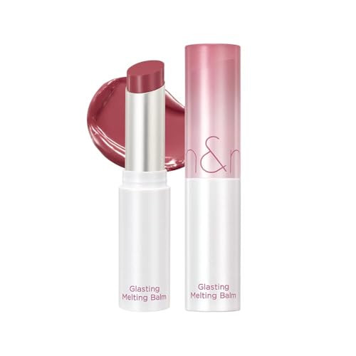Rom&Nd Glasting Melting Balm 07 Mauve Whip  Hydrating Lip Gloss Stick For Juicy Crystal-Clear Shine  Non-Sticky Buildable Sheer Tinted Lip Balm