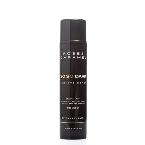 Rose & Caramel So So Dark Self Tanning Serum Ultra Dark Self Tanner 5.07 Fl Oz (150Ml)