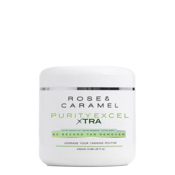 Rose & Caramel Purity Excel Xtra 60 Second Tan Remover Extra Sensitive Extra Smooth Extra Soft 14.89 Fl Oz (440Ml)