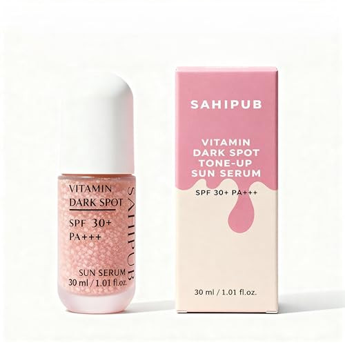 Sahipub Facial Sunscreen Spf 30 - Hyaluronic Acid + Niacinamide Vitamin C Antioxidant Hydrating Moisturizer Non-Greasy No White Cast Broad-Spectrum Uv Protection 1.01 Fl Oz
