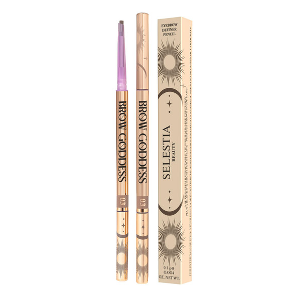 Selestia Beauty Two-Sided Blonde Eyebrow Pencil Ãƒ¢Ã¢Š¬Ã¢‚¬Å“ Triangle Thin Tip For Precise Application + Spiral Comb-Brush Ãƒ¢Ã¢Š¬Ã¢‚¬Å“ Long-Lasting & Pigmented Ãƒ¢Ã¢Š¬Ã¢‚¬Å“ 0.1 G. Brow Goddess (Freya)