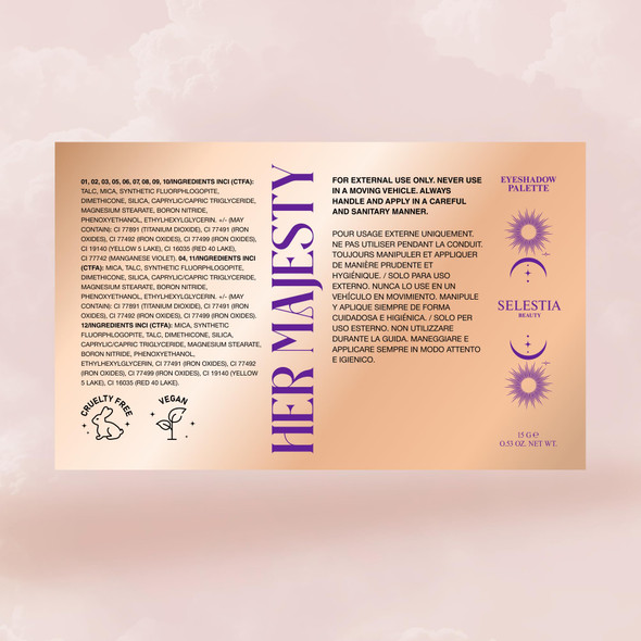 Selestia Beauty Nude Eyeshadow Palette Her Majesty Ãƒ¢Ã¢Š¬Ã¢‚¬Å“ 12 High Pigment Blendable Shades Ãƒ¢Ã¢Š¬Ã¢‚¬Å“ Long-Lasting & Smudge-Proof Ãƒ¢Ã¢Š¬Ã¢‚¬Å“ Matte Satin Shimmer & Glitter Finishes Ãƒ¢Ã¢Š¬Ã¢‚¬Å“ 0.47 Oz