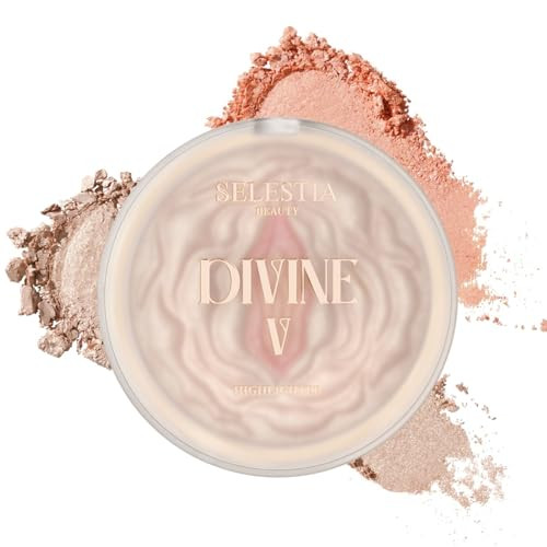 Selestia Beauty Powder Highlighter Makeup Ãƒ¢Ã¢Š¬Ã¢‚¬Å“ Divine V Ãƒ¢Ã¢Š¬Ã¢‚¬Å“ Radiant Glow For All Skin Tones Easy-To-Apply 0.53 Oz