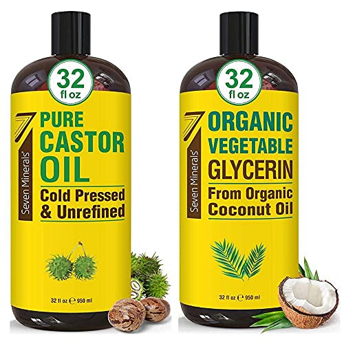 Seven Minerals Pure Castor Oil & Organic Vegetable Glycerin