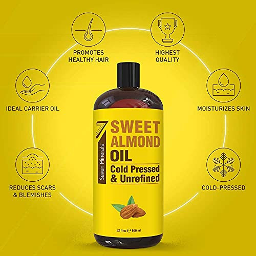Seven Minerals Pure Sweet Almond Oil & Pure Apricot Kernel Oil