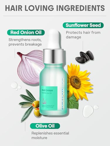 Sheglam Hair & Scalp Oil - 0.5 Fl Oz Hydrating Serum Macadamia & Grapeseed Oils Soothes Dry Scalp Balances Sebum Adds Shine For Sensitive Scalp & Dandruff (Black Castor)