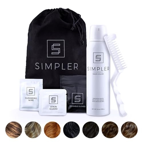 Simpler Menãƒ¢Ã¢Š¬Ã¢Ž¢S Hair Color Kit (Light Brown) For 100% Gray Coverage & Color Protecting Shampoo/Conditioner (Sweet Agave) For Dyed Hair & Beard With Coconut & Almond Oils