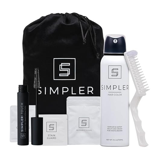 Simpler Hair Color Kit And Simpler Touch Up Beard Dye Bundle Ãƒ¢Ã¢Š¬Ã¢‚¬Å“ Natural Black Ãƒ¢Ã¢Š¬Ã¢‚¬Å“ Full Gray Coverage And Instant Touch Up Solution For Men