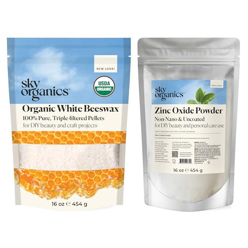 Sky Organics - White Beeswax & Zinc Oxide Powder