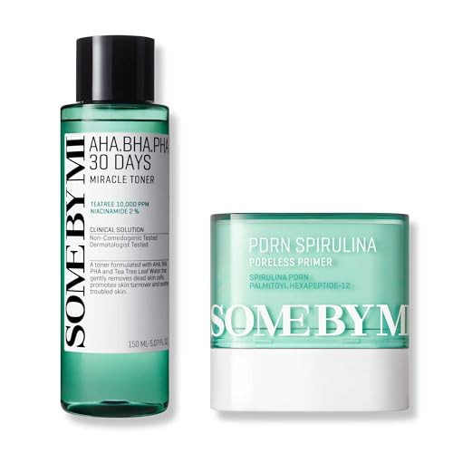 Some By Mi Pdrn Spirulina Poreless Primer & Aha Bha Pha 30 Days Miracle Toner