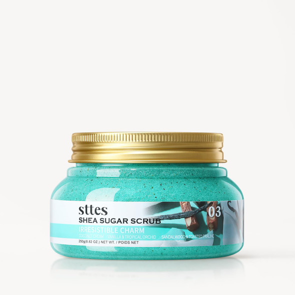 Sttes Shea Sugar Body Scrub #08 (Delicious Pink Dragonfruit) Ãƒ¢Ã¢Š¬Ã¢‚¬Å“ Tropical Fruit Scent Shower Treatment 250G