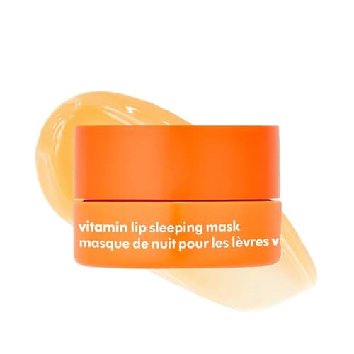 The Face Shop Vitamin C Lip Sleeping Mask - Smooths & Softens Dry Lips - Hydrating Lip Mask Lip Balm Lip Treatment Lip Moisturizer - Overnight Lip Care For Lush Lips - Korean Skin Care
