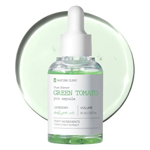 Tosowoong Green Tomato Pore Ampoule With Green Tomato Witch Hazel And Hyaluronic Acid For Face Moisturizer And Pore Minimizing Treatment Korean Skincare 30Ml 1.01 Fl. Oz.