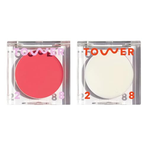Tower 28 Beauty Beachplease Cream Blush Happy Hour& Tower 28 Beauty Superdew Shimmer- Highlight Balm