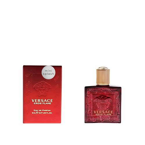Versace Eros Flame Perfume For Men Mini Edp Splash 0.17 Ounce