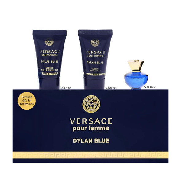 Versace Versace Bright Crystal By Versace For Women - 3 Pc  Set 5Ml Edt Splash 2X25Ml Shower Gel Body 3Count
