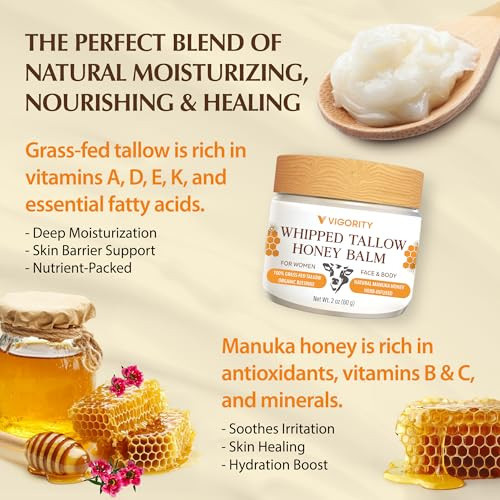 Vigority Radiance & Recovery Duo- Stretch Mark Prevention Cream And The Beef Tallow Balm