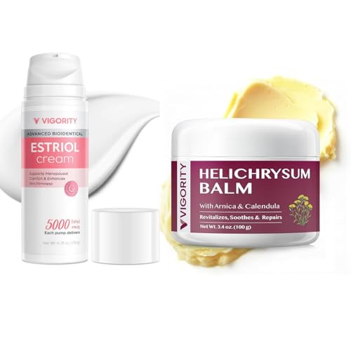 Vigority Moisturizer Face Cream & Helichrysum Balm Soothes & Repairs