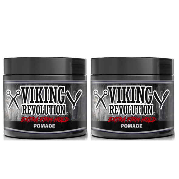 Viking Revolution Extreme Hold Pomade For Men Ãƒ¢Ã¢Š¬Ã¢‚¬Å“ Style & Finish Your Hair - Extra Firmstrong Hold & High Shine For Menãƒ¢Ã¢Š¬Ã¢Ž¢S Styling Support - Water Based Bodyworks Male Grooming Product Is Easy To Wash Out 4Oz